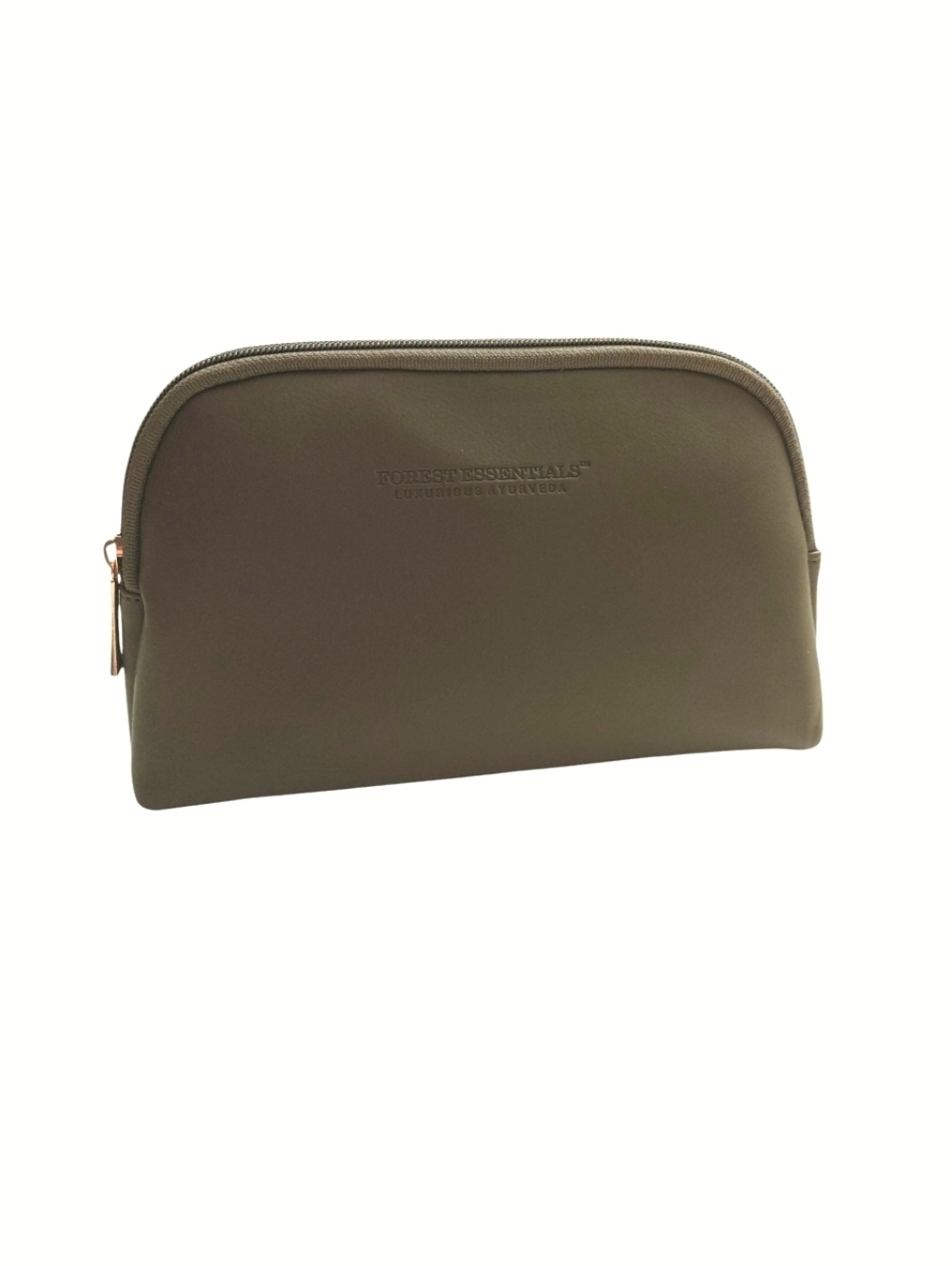 FOREST ESSENTIALS x Air India Travel Amenity Kit Cosmetic Bag Zipper Pouch Brown